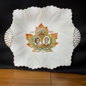 Vintage Commemorative Queen Elizabeth Canada Dish Shelley England Fine China